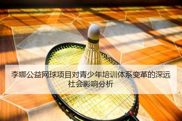 李娜公益网球项目对青少年培训体系变革的深远社会影响分析